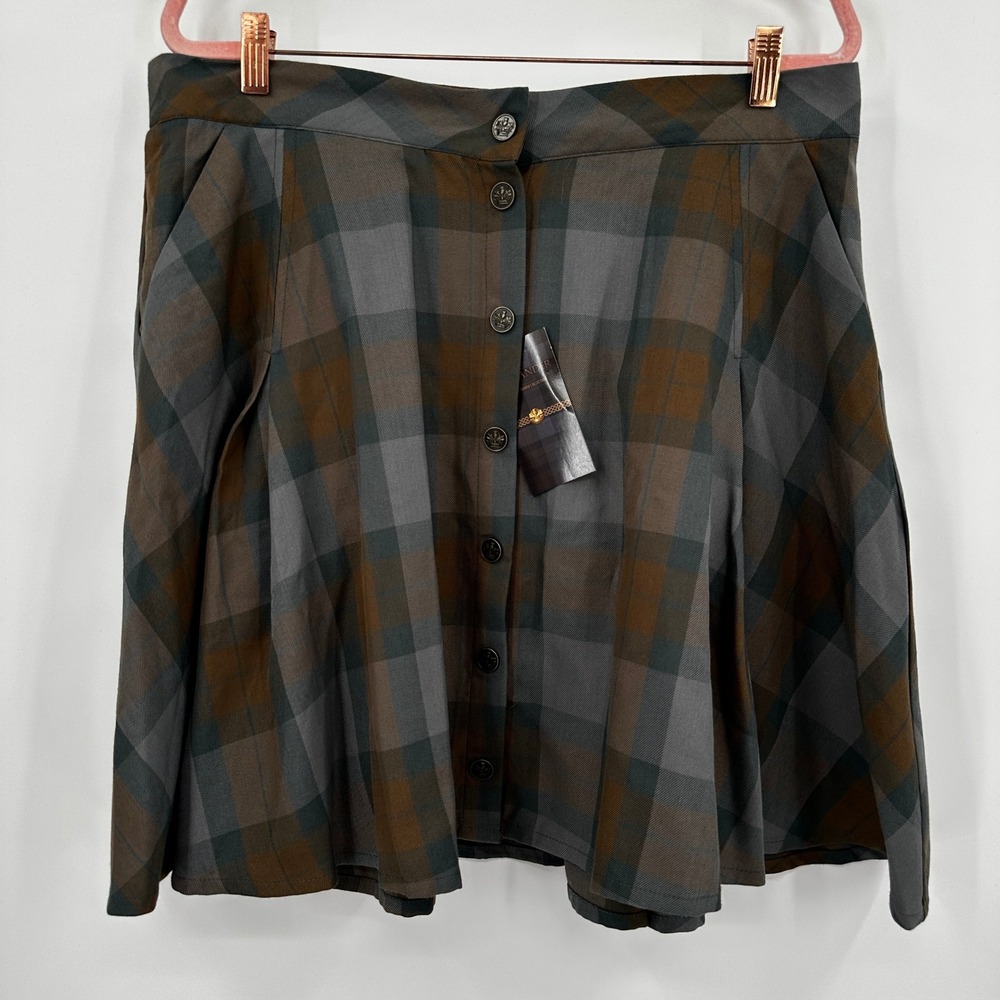 Torrid Outlander Fraser Tartan Plaid Skater Mini Skirt Large Grunge Cosplay - Picture 1 of 9